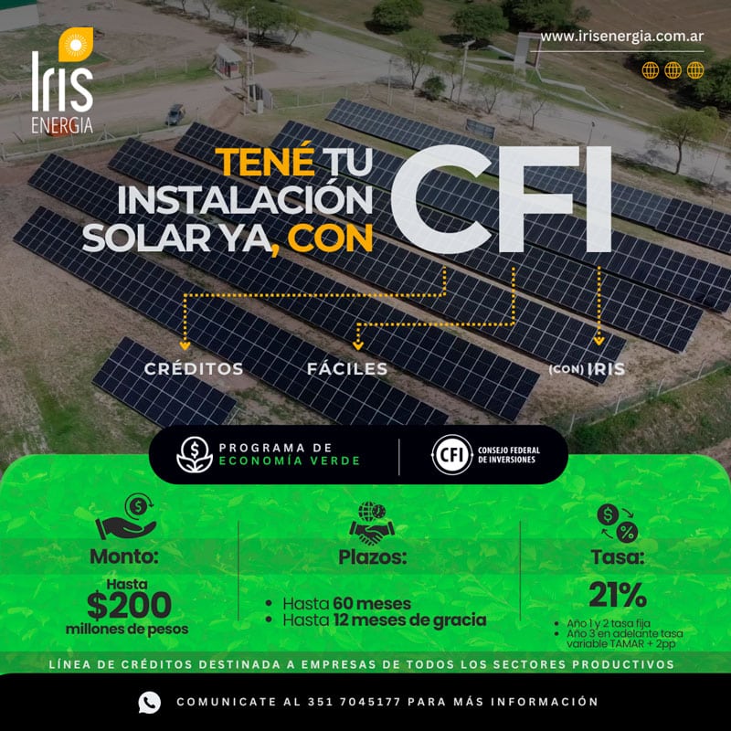 Iris Energía te abre la puerta al financiamiento productivo más estratégico del mercado argentino