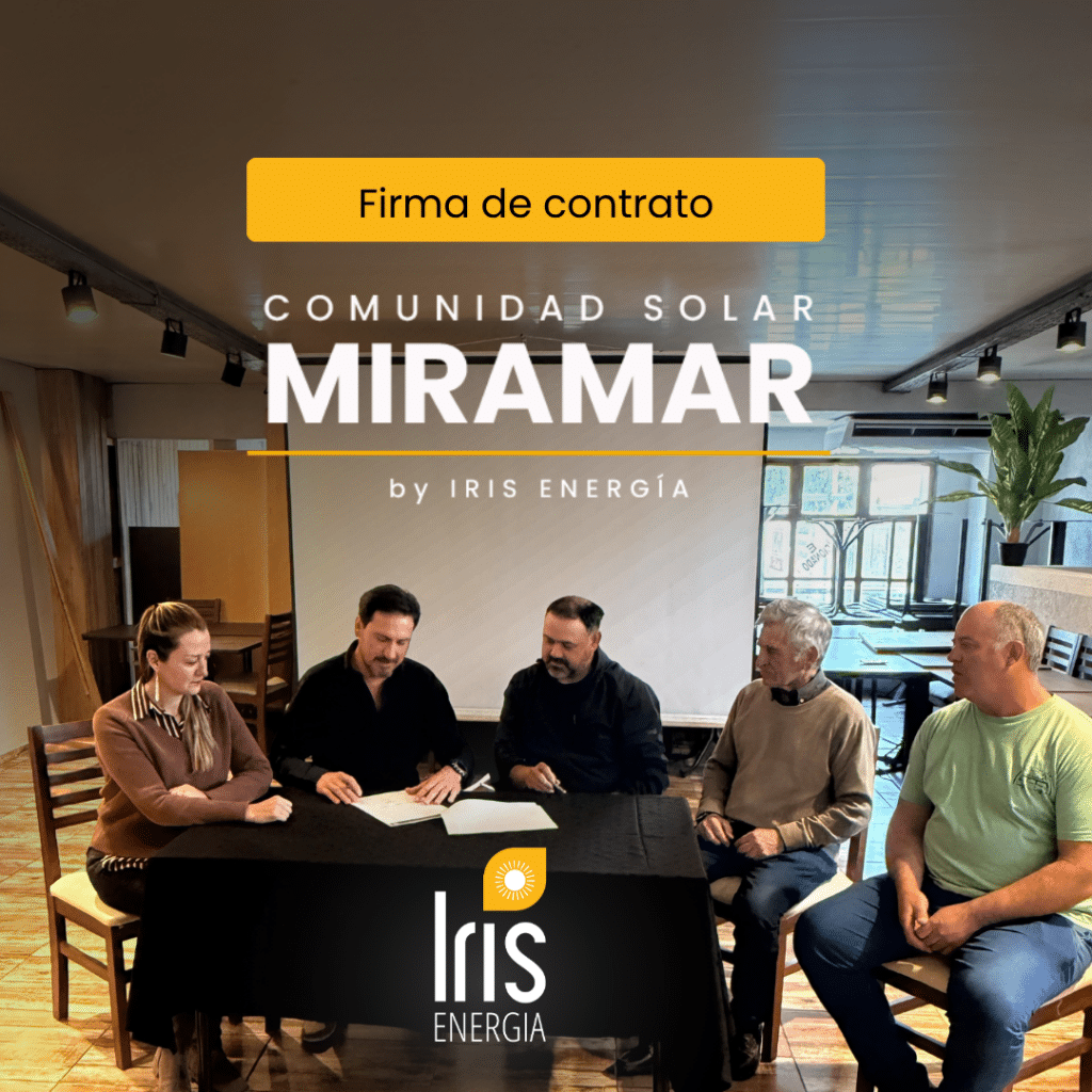 Firma de Contrato Iris y Cooperativa de Miramar Comunidad Solar
